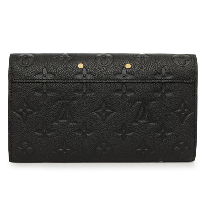 Exclusive Louis Vuitton Black Empreinte Metis Wallet — Side View
