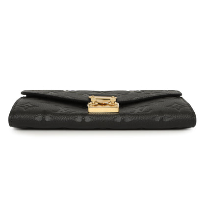 Exclusive Louis Vuitton Black Empreinte Metis Wallet — Back View