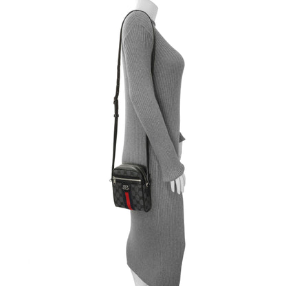 Exclusive Gucci X Balenciaga BB Monogram Web Mini Ophidia Messenger — Alternate View 8