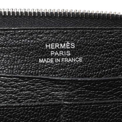 Exclusive Hermes Black Chevre Azap Wallet — Alternate View 9