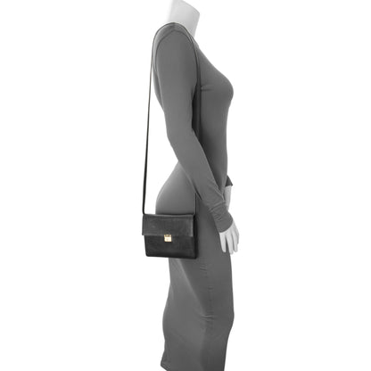 Exclusive Hermes Black Chèvre Mysore Clic 16 — Alternate View 7