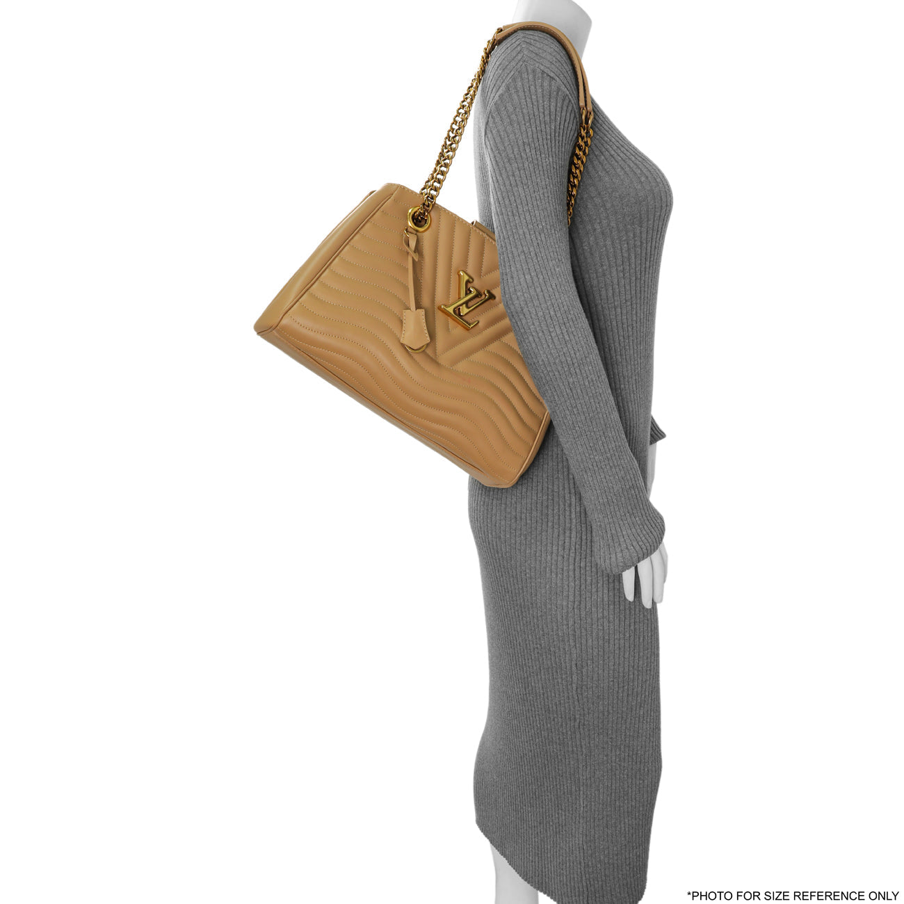 Exclusive Louis Vuitton Noisette Calfskin New Wave Chain Tote — Alternate View 12
