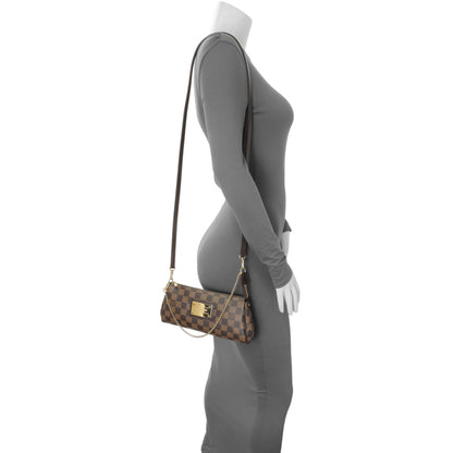 Exclusive Louis Vuitton Damier Ebene Eva Clutch — Alternate View 7