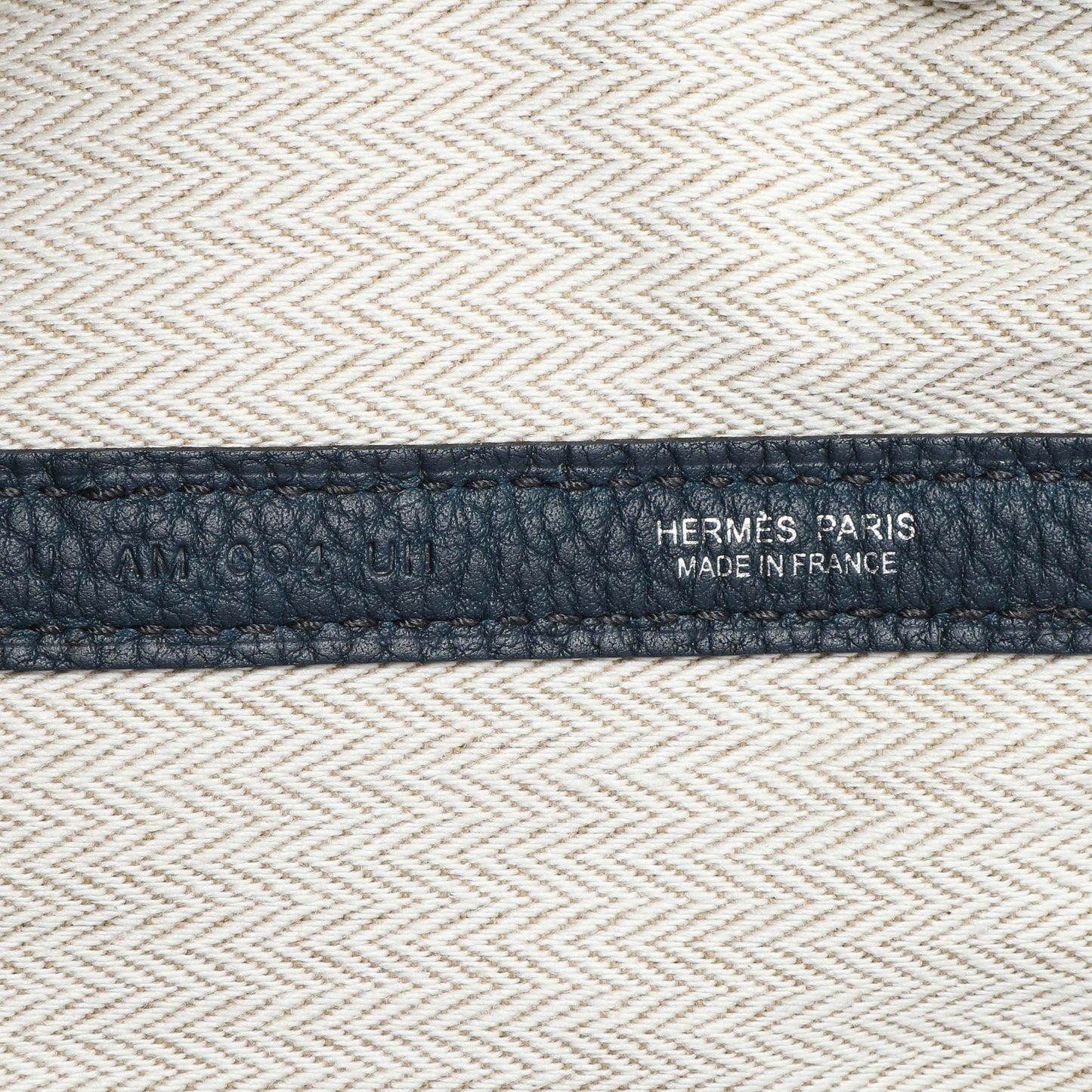 Exclusive Hermes Bleu de Prusse Negonda Garden Party 36 — Detail View