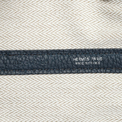 Exclusive Hermes Bleu de Prusse Negonda Garden Party 36 — Detail View