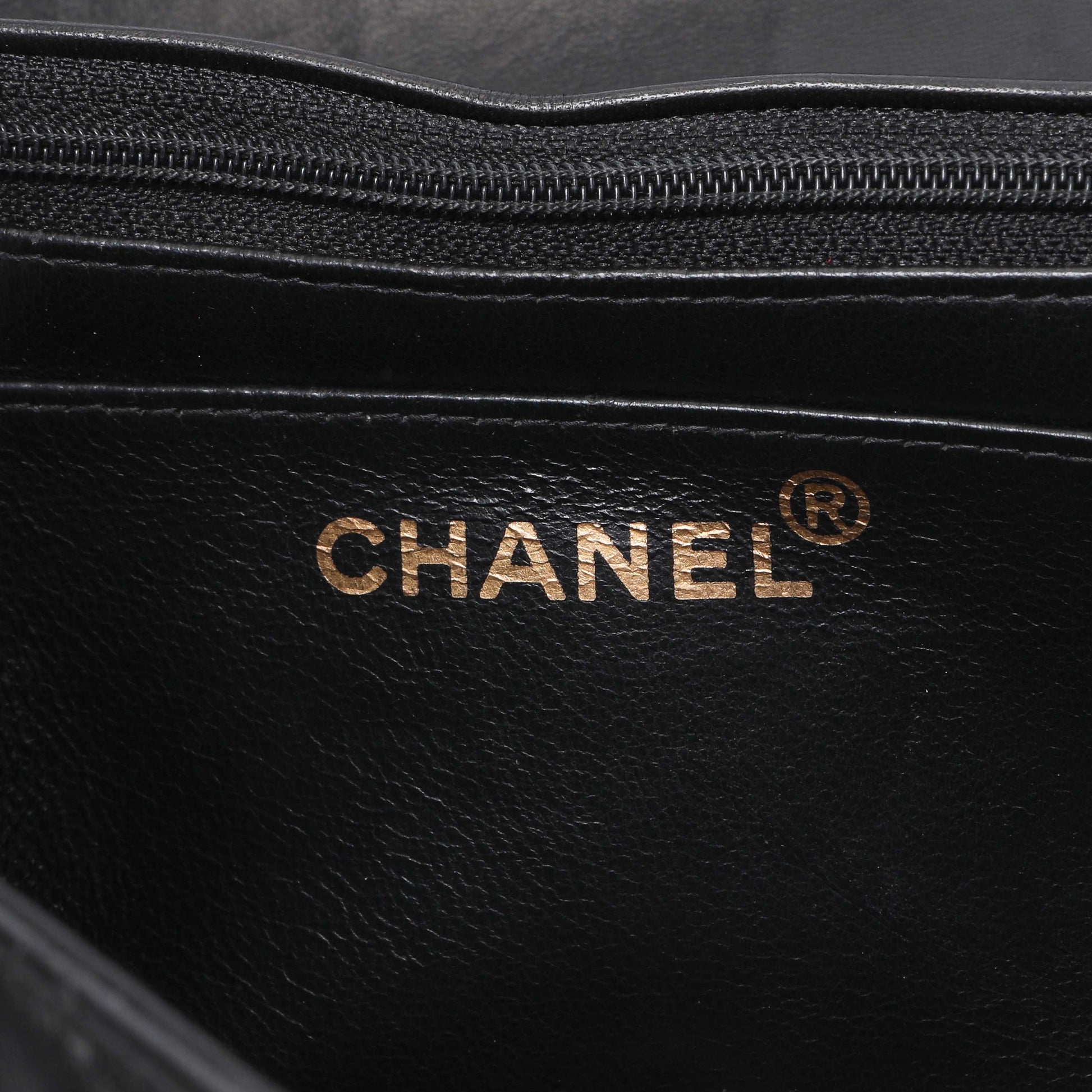 Exclusive Chanel Vintage Black Quilted Lambskin Small Diana Flap — Alternate View 9