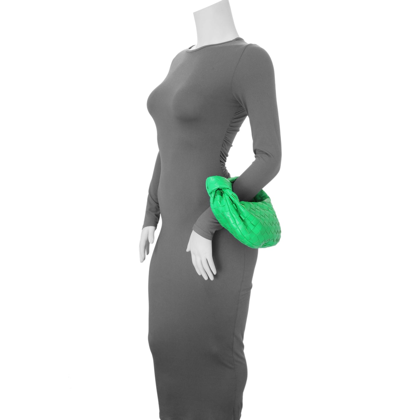 Exclusive Bottega Veneta Parakeet Nappa Intrecciato Mini Jodie — Alternate View 9