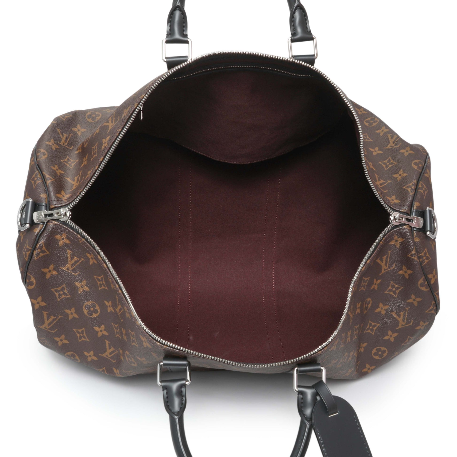 Exclusive Louis Vuitton Monogram Macassar Keepall Bandouliere 55 — Alternate View 8