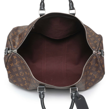 Exclusive Louis Vuitton Monogram Macassar Keepall Bandouliere 55 — Alternate View 8