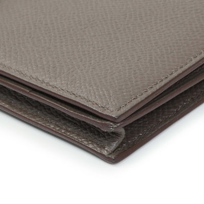 Exclusive Hermes Etoupe Epsom Bearn Gusset Wallet — Alternate View 7