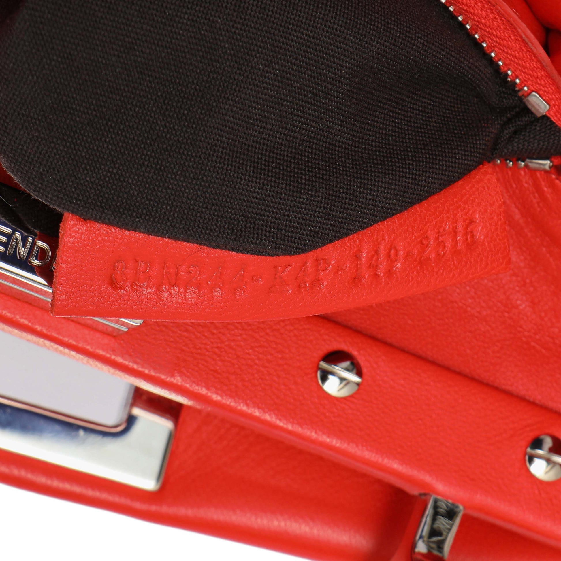 Exclusive Fendi Papavero Nappa Mini Peekaboo Iconic Satchel — Alternate View 10