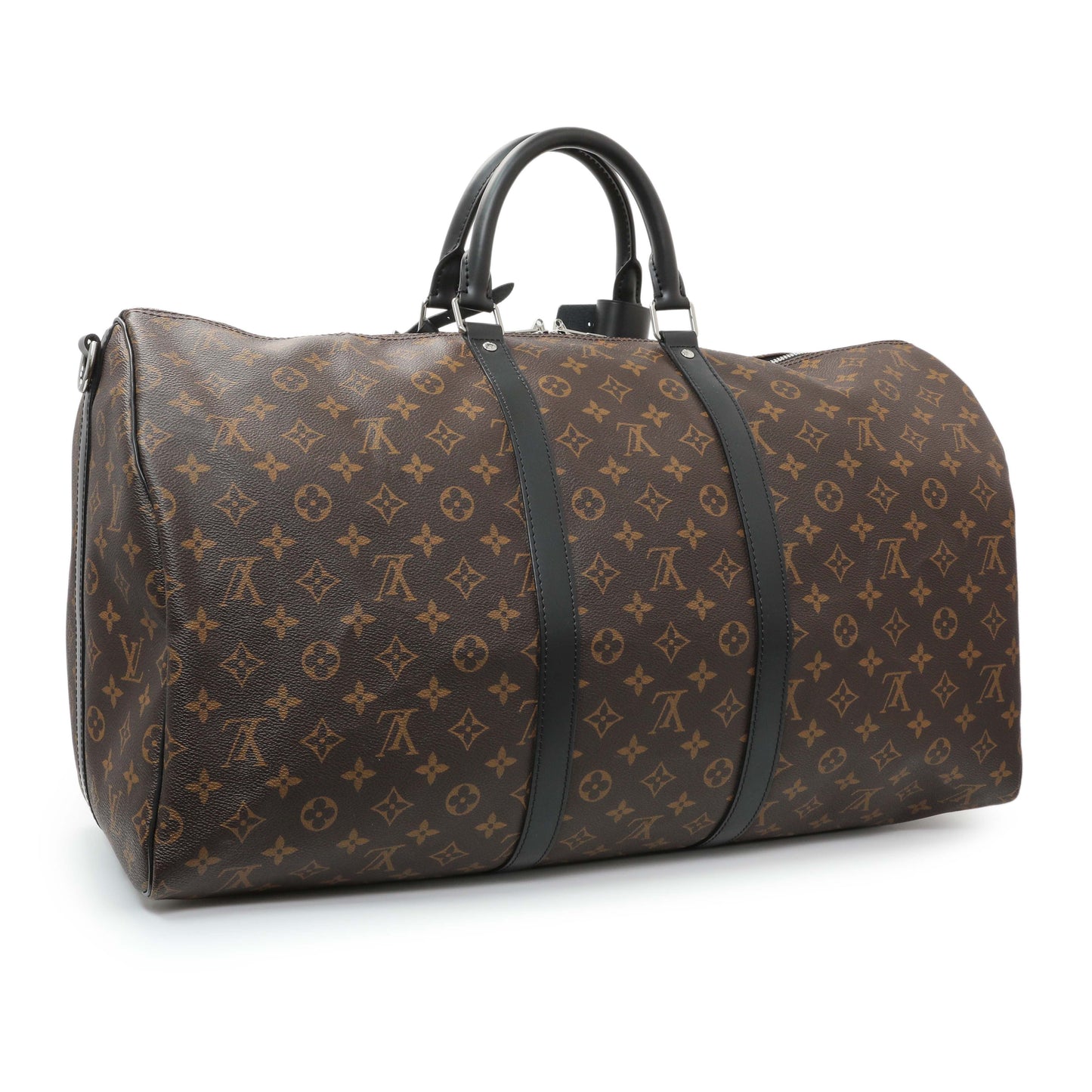 Exclusive Louis Vuitton Monogram Macassar Keepall Bandouliere 55 — Side View