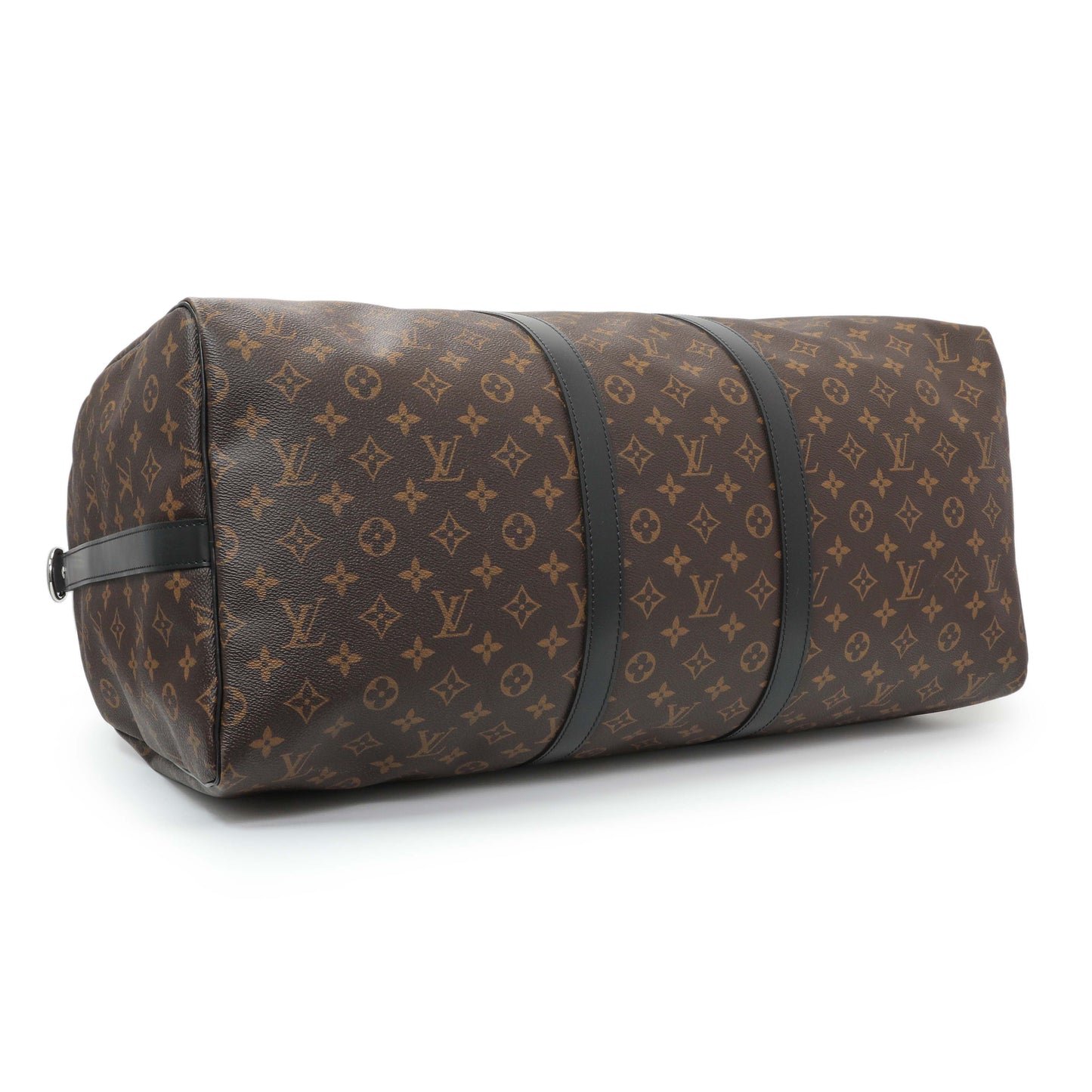 Exclusive Louis Vuitton Monogram Macassar Keepall Bandouliere 55 — Back View
