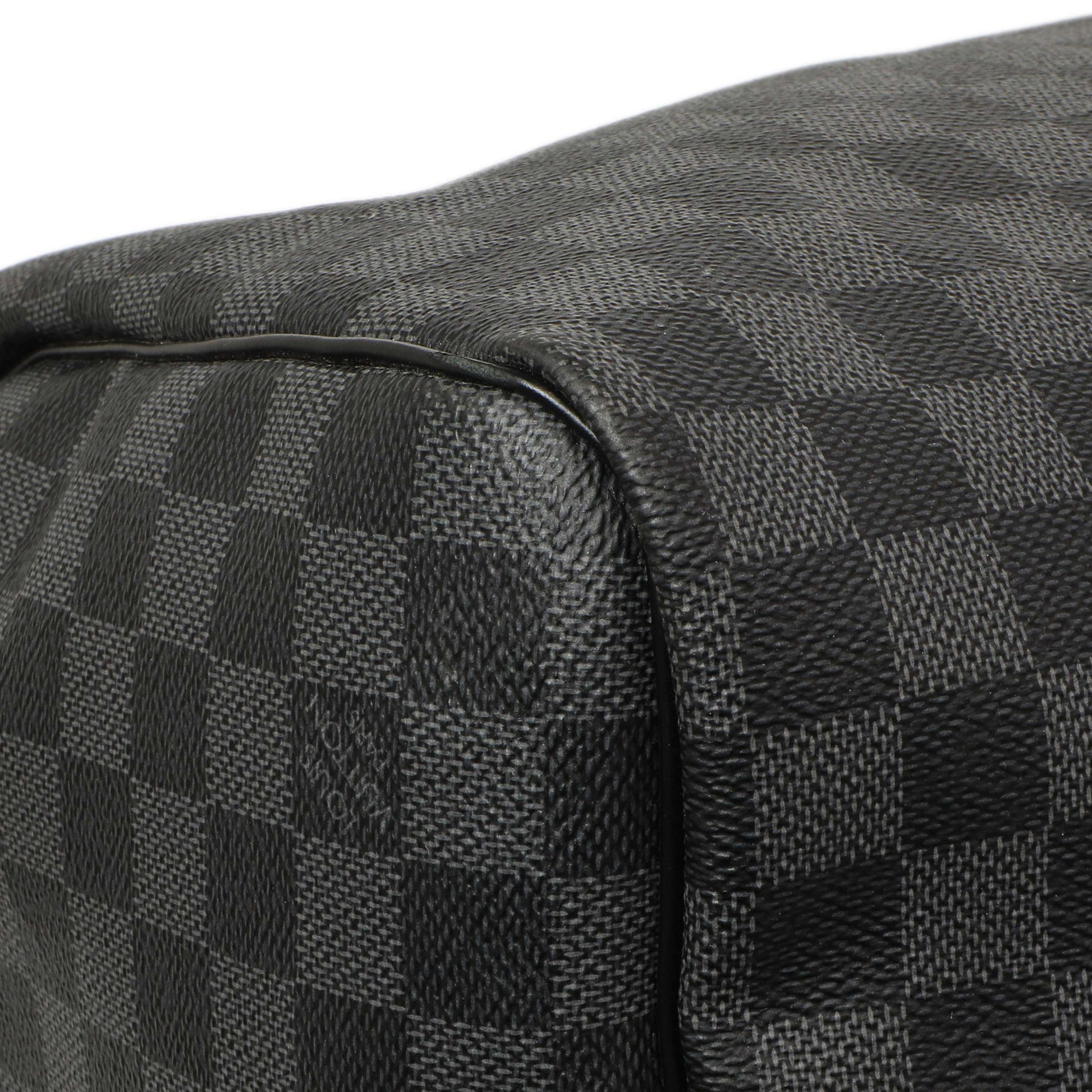 Exclusive Louis Vuitton Damier Graphite Keepall 55 Bandouliere — Top View