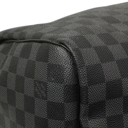 Exclusive Louis Vuitton Damier Graphite Keepall 55 Bandouliere — Top View