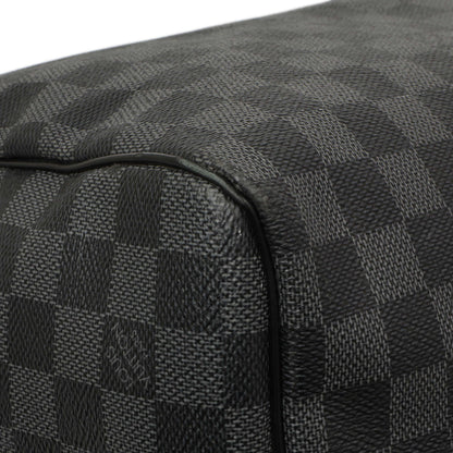 Exclusive Louis Vuitton Damier Graphite Keepall 55 Bandouliere — Alternate View 7