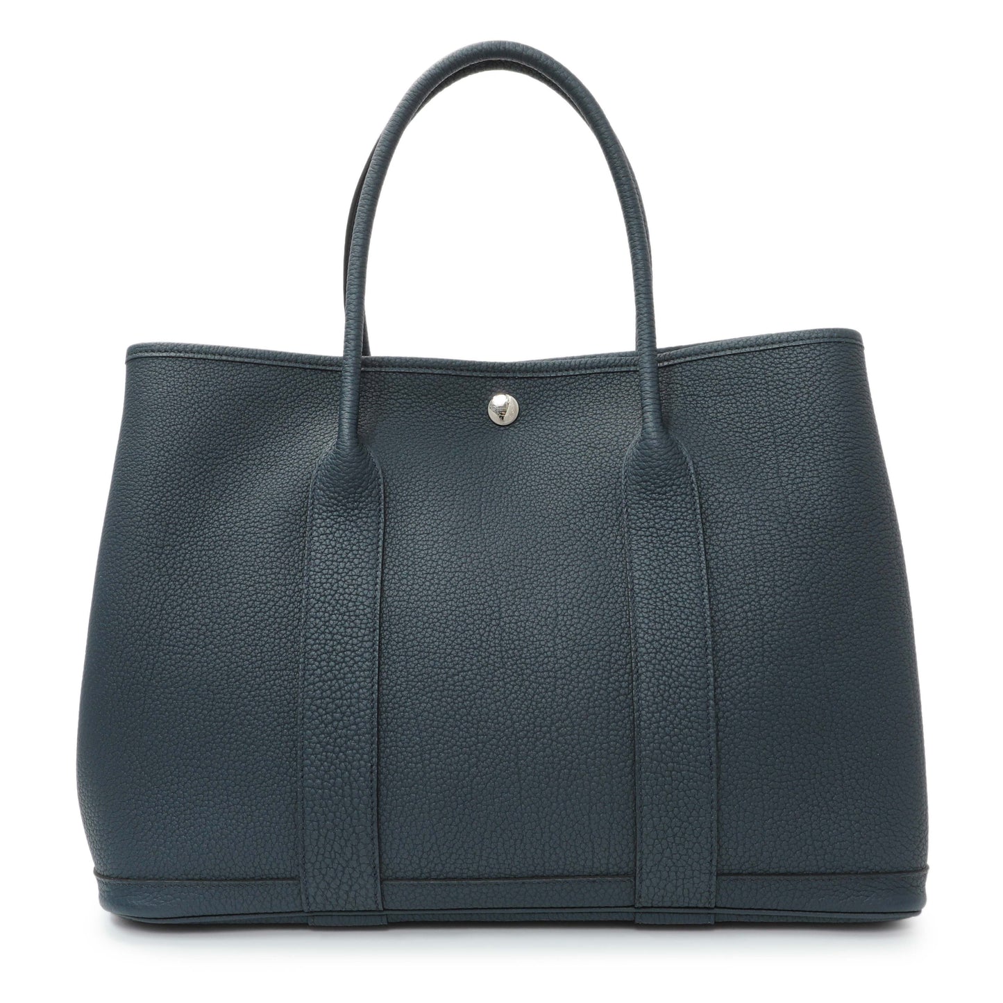 Exclusive Hermes Bleu de Prusse Negonda Garden Party 36 — Front View