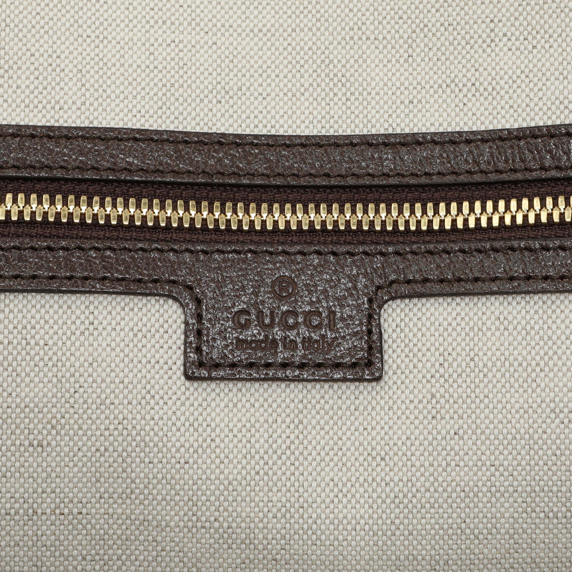 Exclusive Gucci Monogram Jumbo GG Textured Dollar Calfskin Web Large Duffle Bag — Alternate View 9
