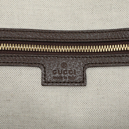 Exclusive Gucci Monogram Jumbo GG Textured Dollar Calfskin Web Large Duffle Bag — Alternate View 9