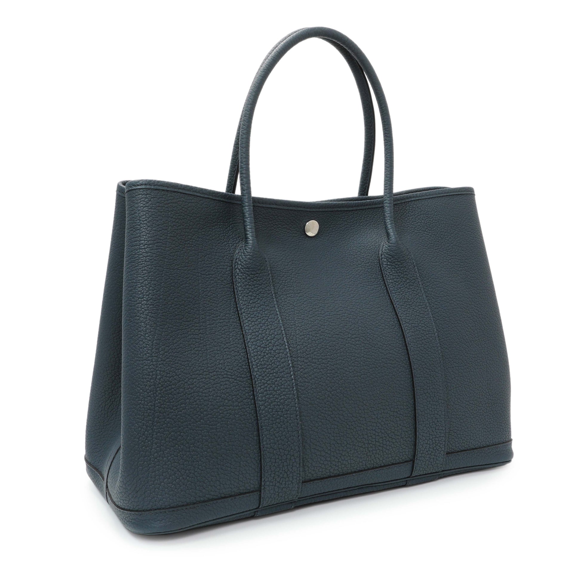 Exclusive Hermes Bleu de Prusse Negonda Garden Party 36 — Side View