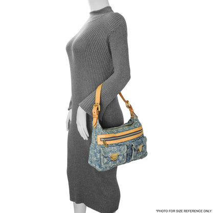 Exclusive Louis Vuitton Blue Monogram Denim Baggy PM — Alternate View 12
