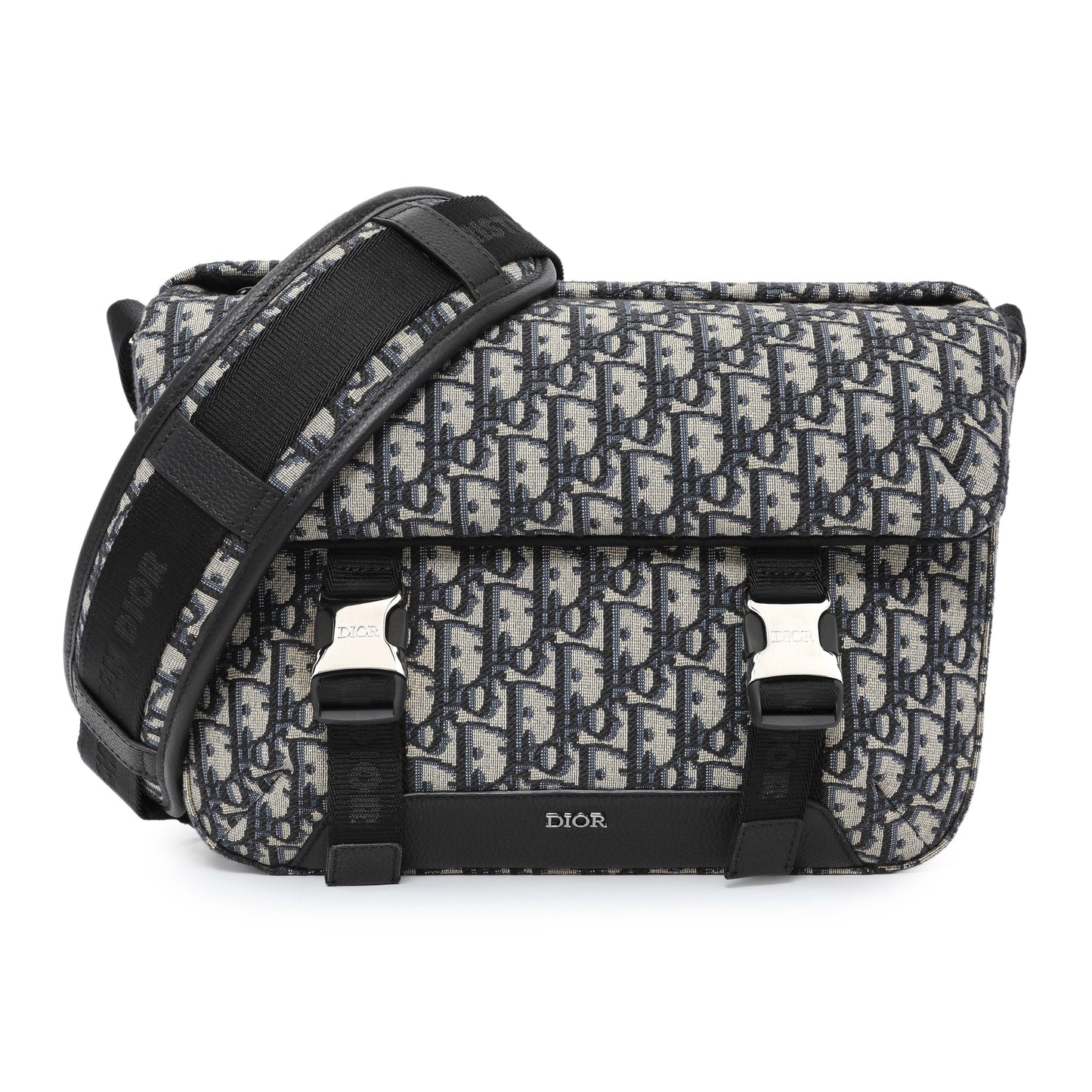 Exclusive Christian Dior Oblique Explorer Messenger Bag — Front View