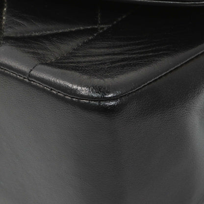 Exclusive Chanel Vintage Black Quilted Lambskin Small Diana Flap — Detail View