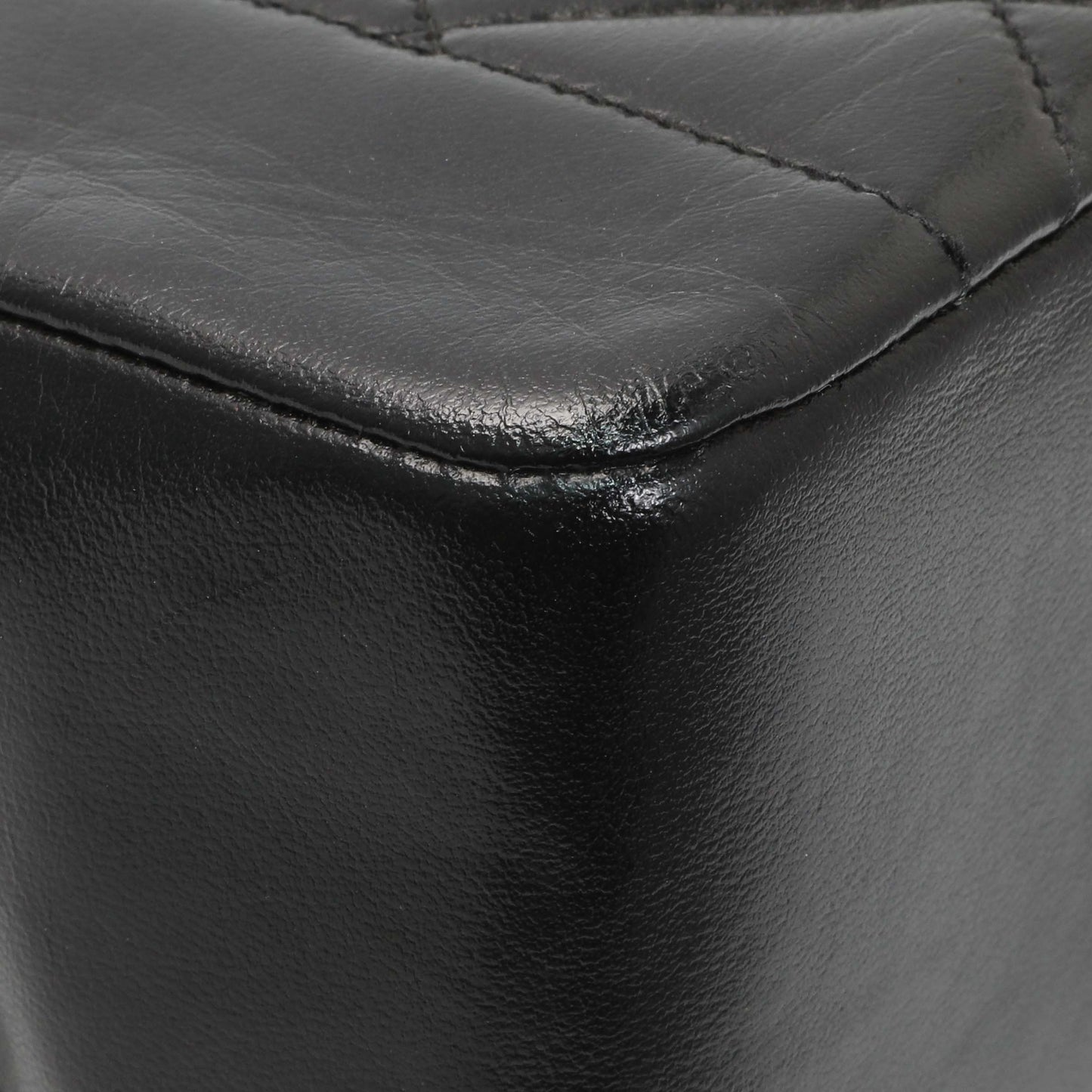 Exclusive Chanel Vintage Black Quilted Lambskin Small Diana Flap — Lifestyle View