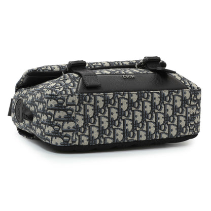 Exclusive Christian Dior Oblique Explorer Messenger Bag — Back View