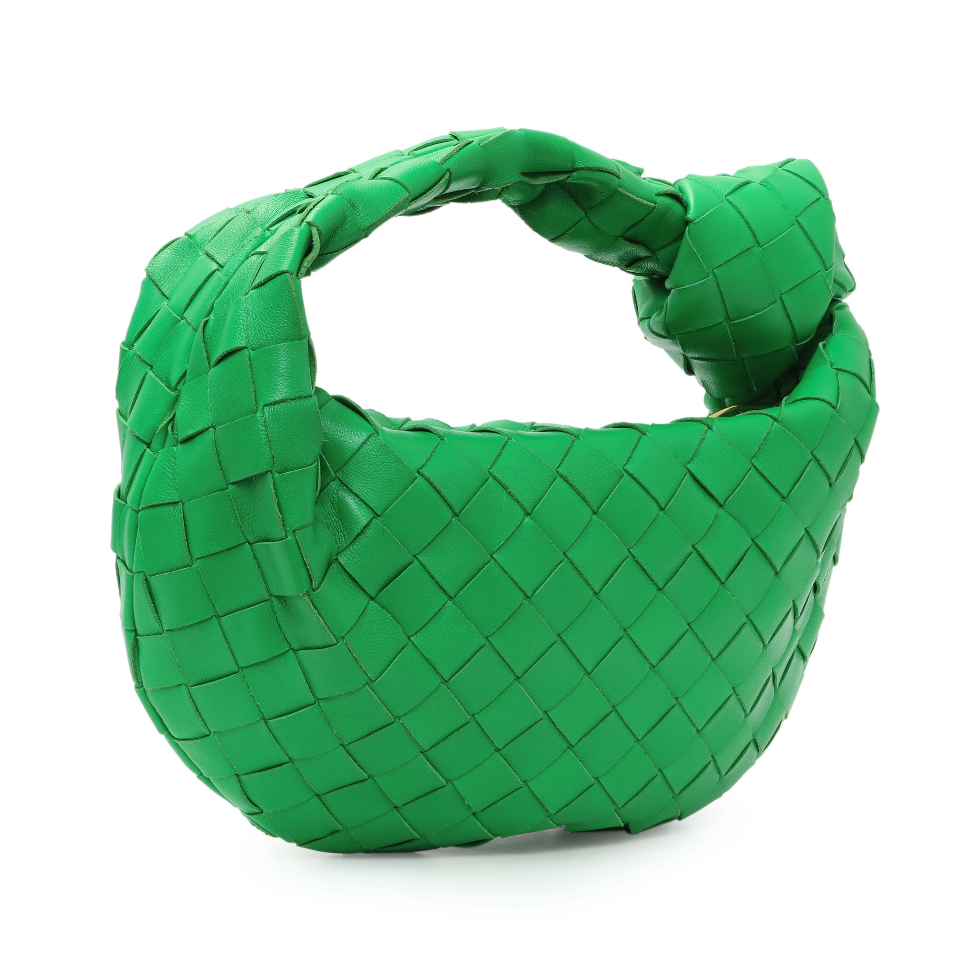 Exclusive Bottega Veneta Parakeet Nappa Intrecciato Mini Jodie — Side View