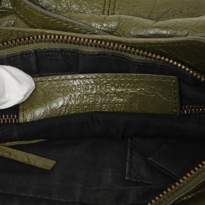 Exclusive Balenciaga Olive Agneau Classic Hip — Alternate View 10