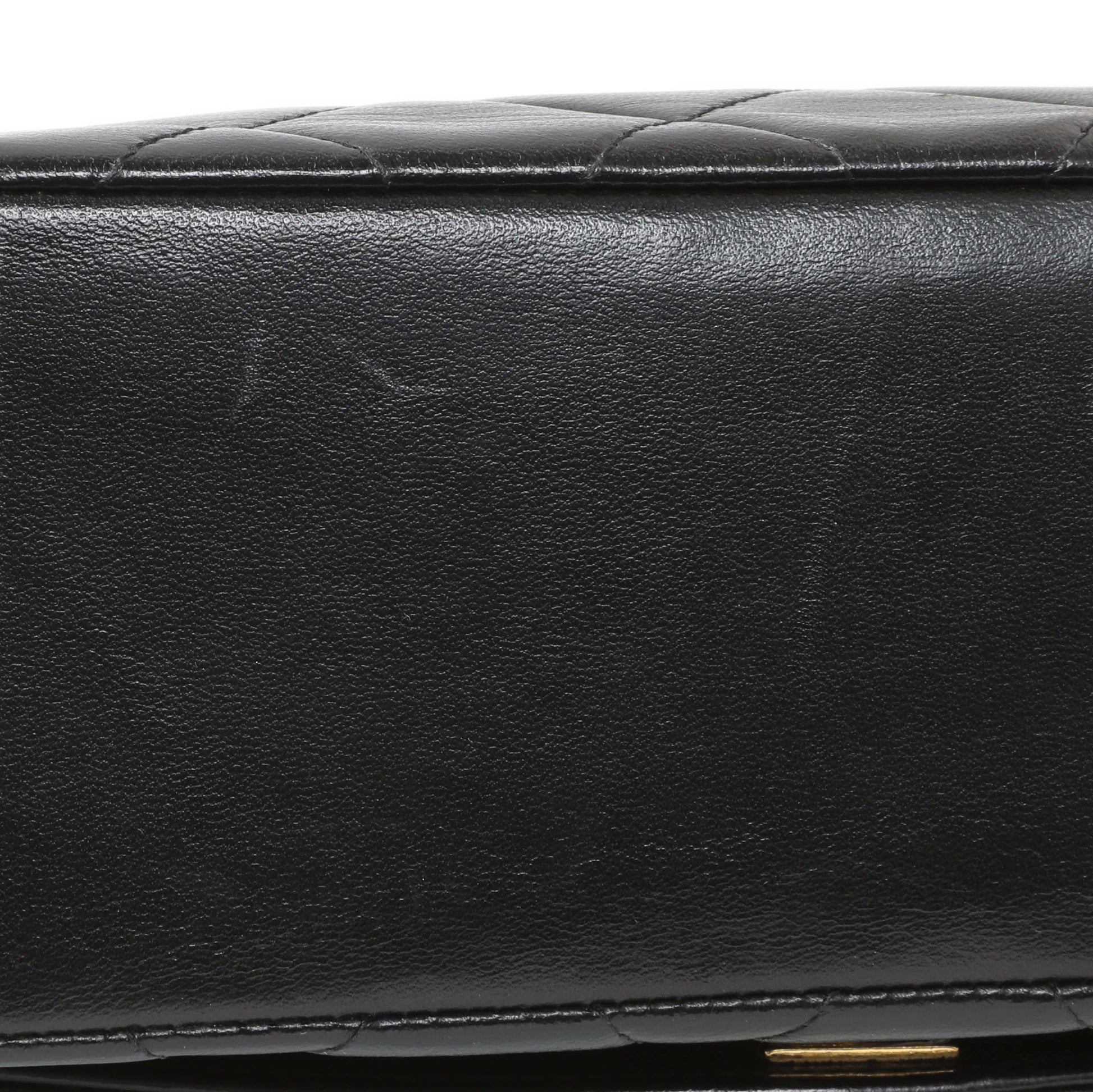 Exclusive Chanel Vintage Black Quilted Lambskin Small Diana Flap — Alternate View 13