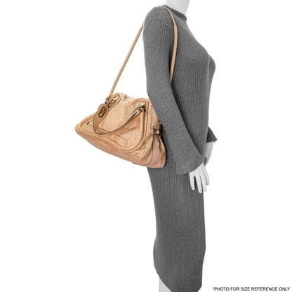 Exclusive Chloe Nude Python Medium Paraty — Alternate View 10
