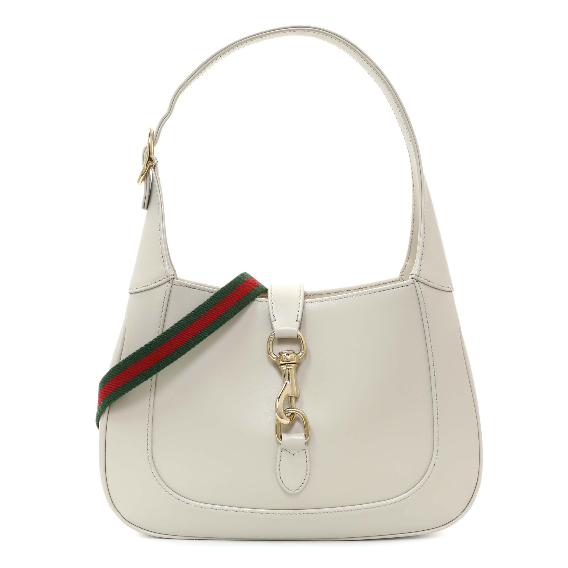 Exclusive Gucci Grey Calfskin Small Jackie Shoulder Bag — Front View