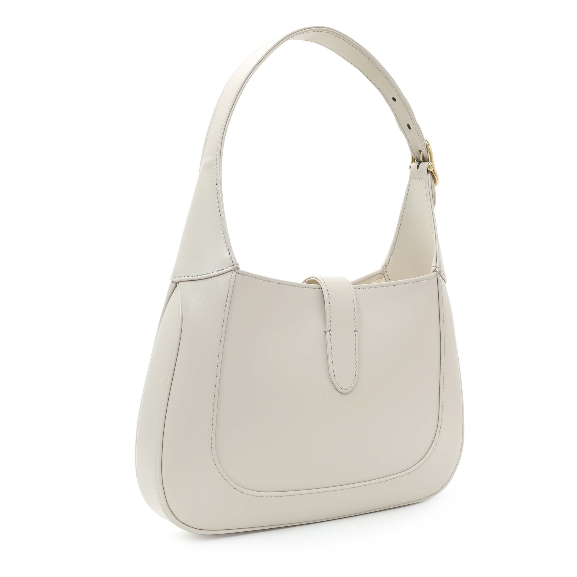 Exclusive Gucci Grey Calfskin Small Jackie Shoulder Bag — Side View