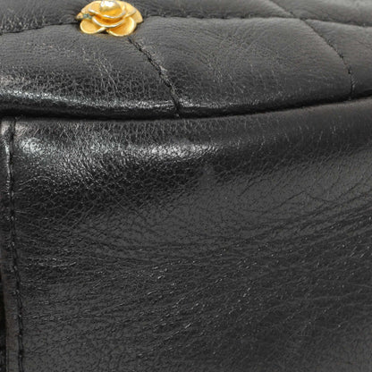 Exclusive Chanel Black Lambskin Quilted Studded Round Clutch With Chain — Alternate View 7
