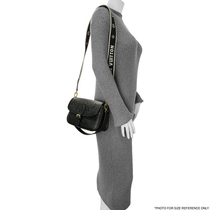 Exclusive Louis Vuitton Black Empreinte Monogram Giant Diane — Lifestyle View