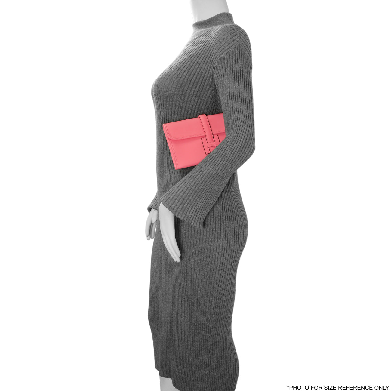 Exclusive Hermes Rose Azalee Swift Jige Duo Clutch — Alternate View 7