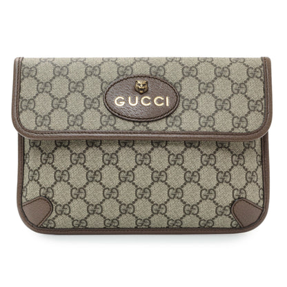Exclusive Gucci GG Supreme Monogram Neo Vintage Web Belt Bag — Front View