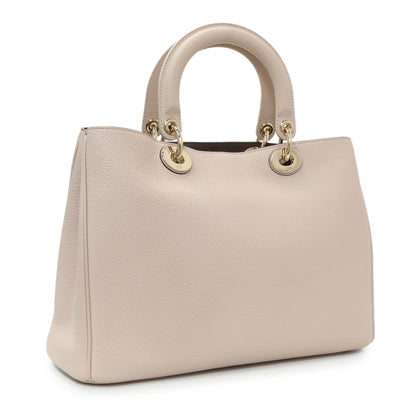 Exclusive Christian Dior Rose Poudre Bullcalf Medium Diorissimo — Side View