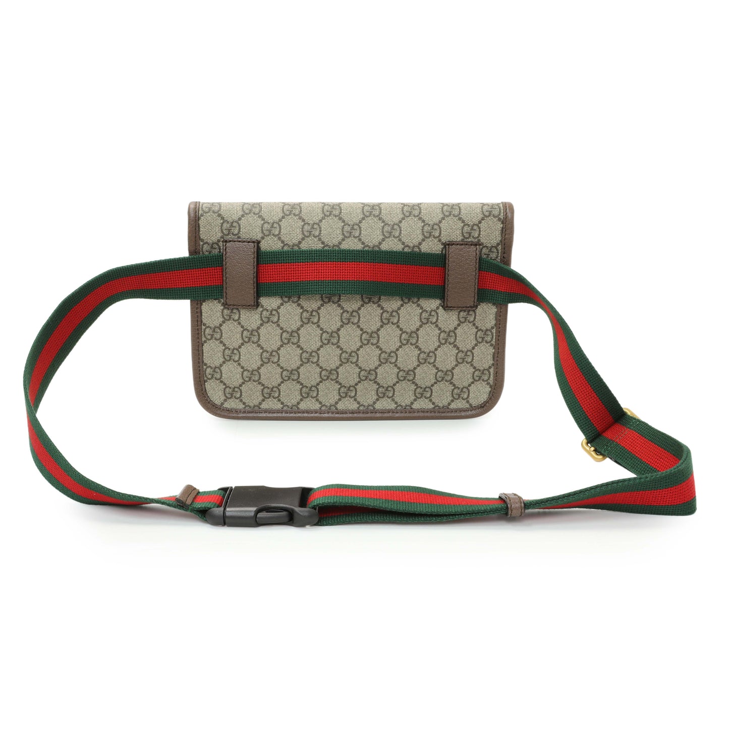 Exclusive Gucci GG Supreme Monogram Neo Vintage Web Belt Bag — Side View
