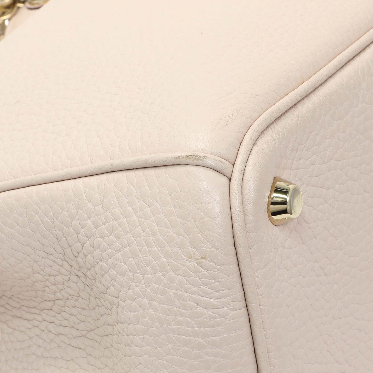 Exclusive Christian Dior Rose Poudre Bullcalf Medium Diorissimo — Top View