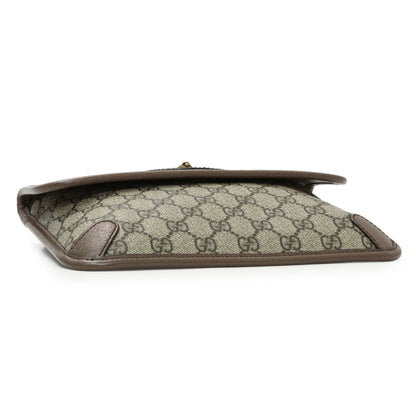 Exclusive Gucci GG Supreme Monogram Neo Vintage Web Belt Bag — Back View