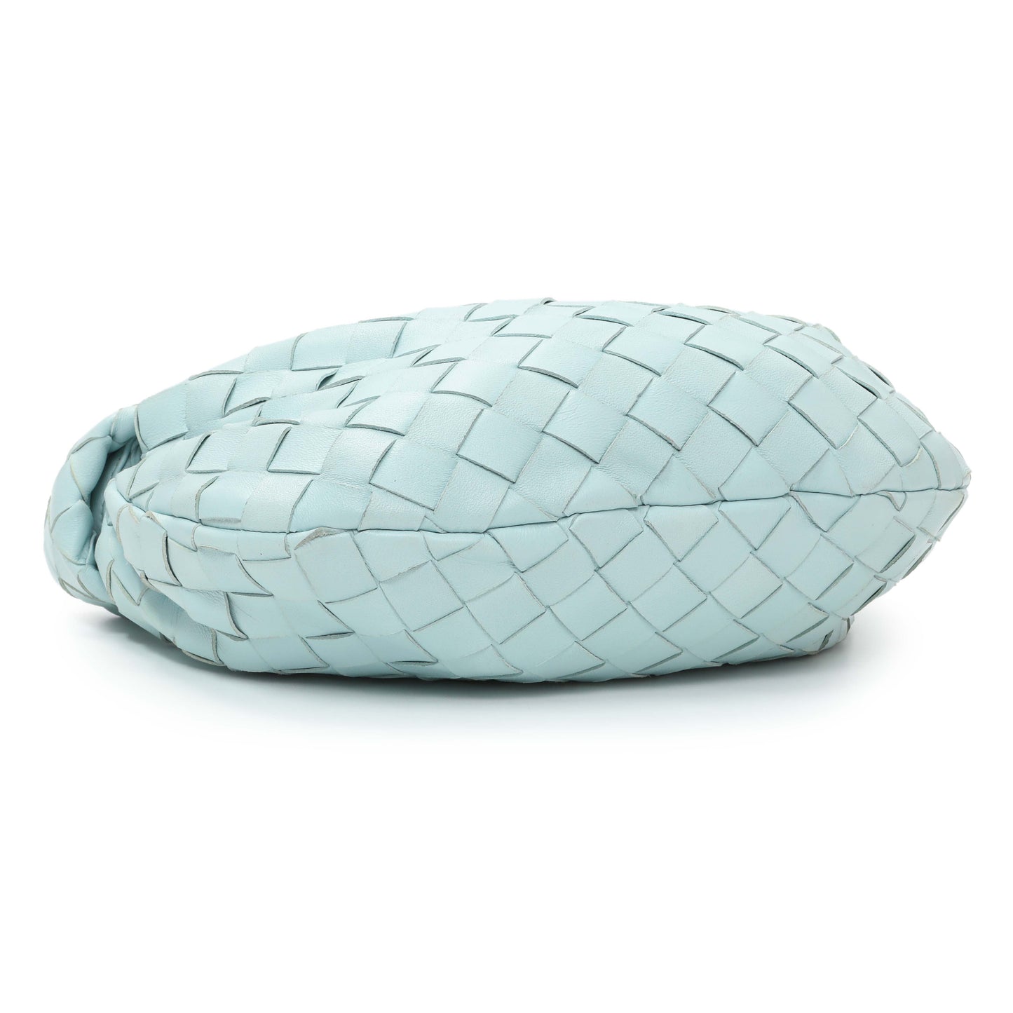 Exclusive Bottega Veneta Light Blue Nappa Intrecciato Mini Jodie — Back View
