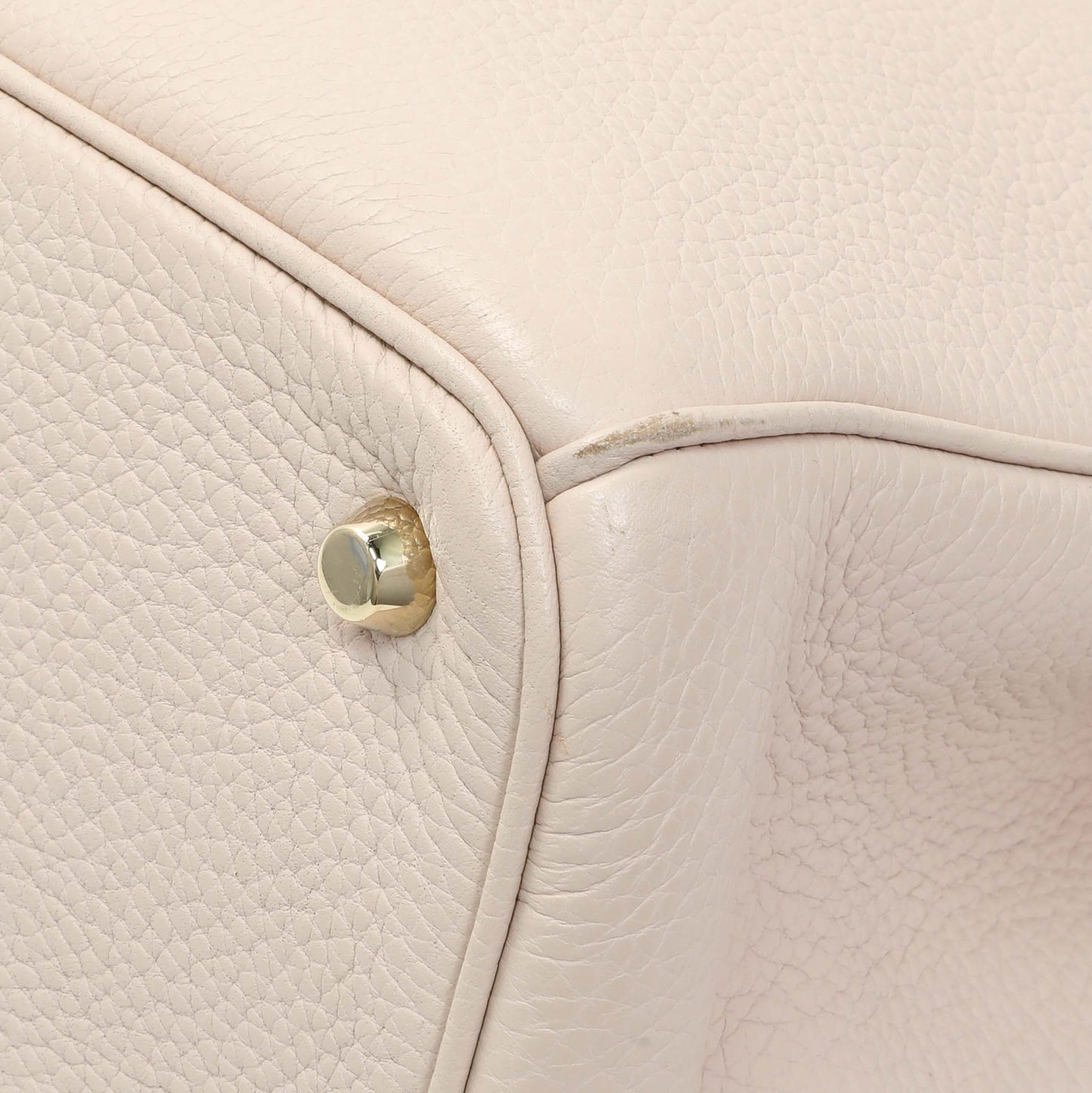 Exclusive Christian Dior Rose Poudre Bullcalf Medium Diorissimo — Detail View