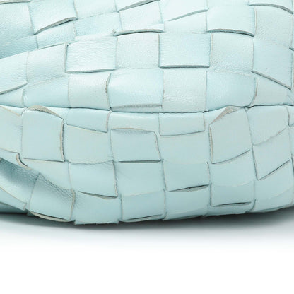 Exclusive Bottega Veneta Light Blue Nappa Intrecciato Mini Jodie — Top View