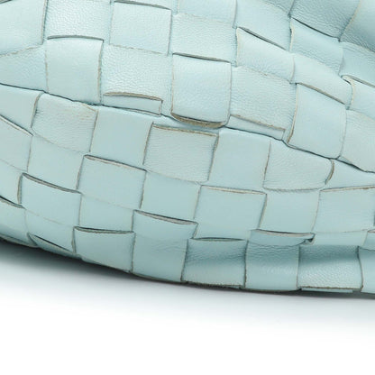 Exclusive Bottega Veneta Light Blue Nappa Intrecciato Mini Jodie — Detail View