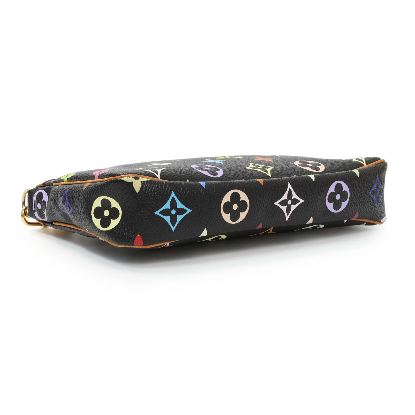 Exclusive Louis Vuitton Black Monogram Multicolor Pochette Accessories — Back View
