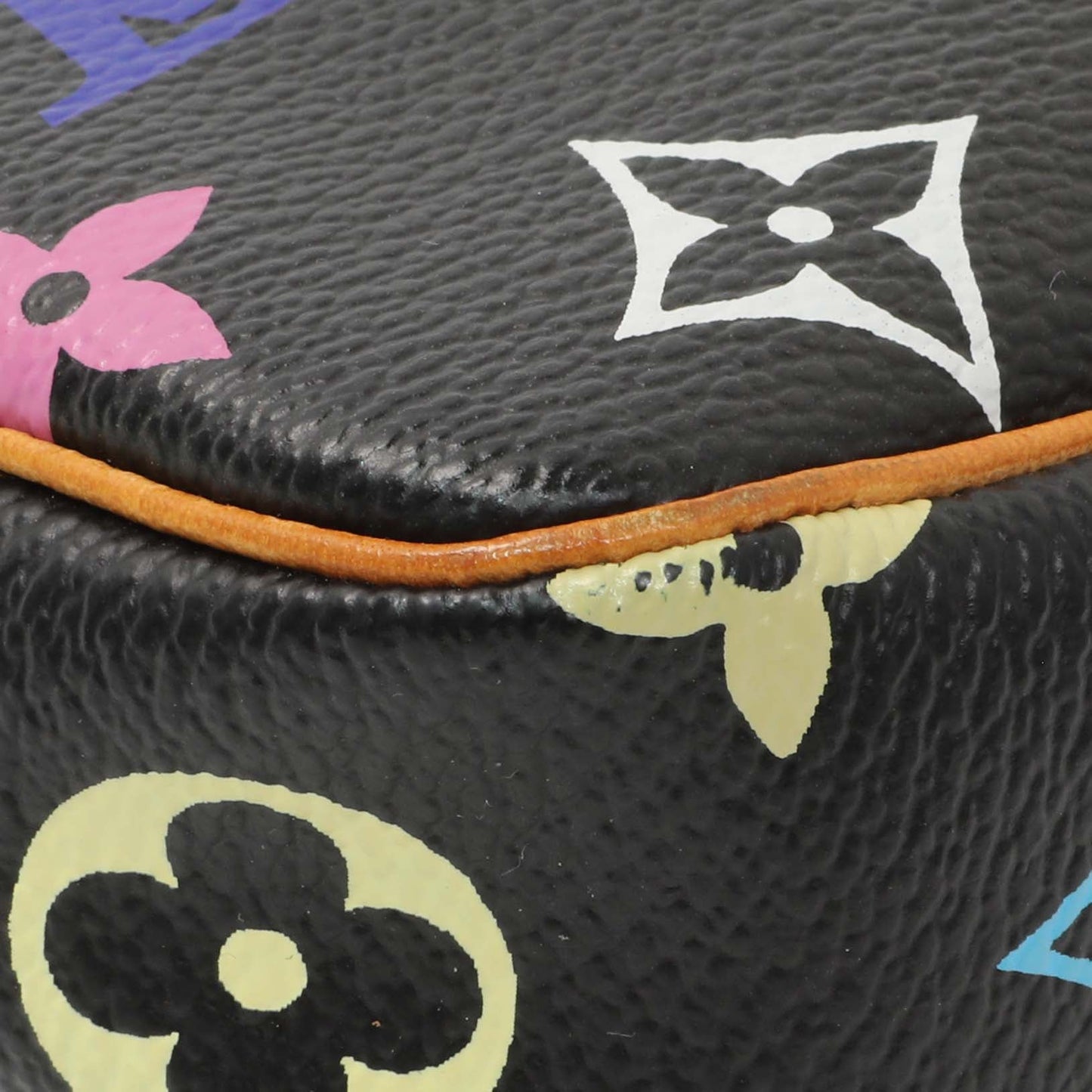 Exclusive Louis Vuitton Black Monogram Multicolor Pochette Accessories — Top View