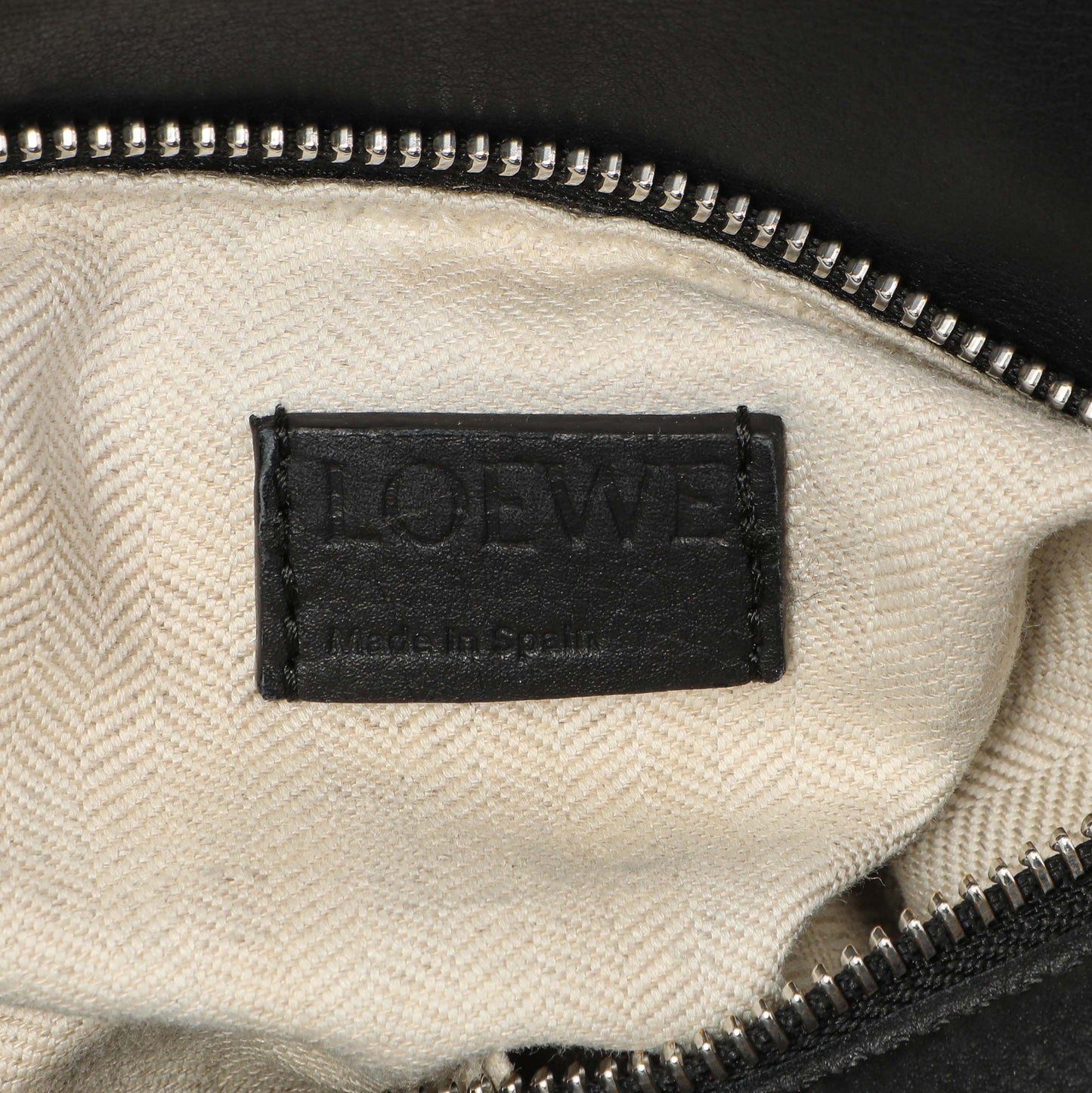 Exclusive Loewe Black Calfskin Medium Puzzle Bag — Alternate View 10